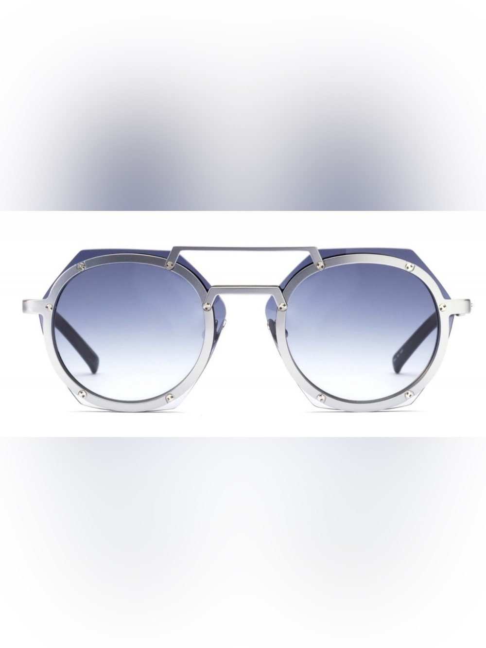 Hublot Stainless Steel Blue Gradient Sunglasses
